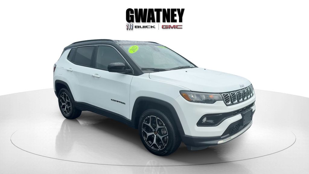 Bright White Clearcoat 2025 Jeep Compass Limited 4WD SUV / Crossover Four-Wheel Drive 8-Speed Automatic