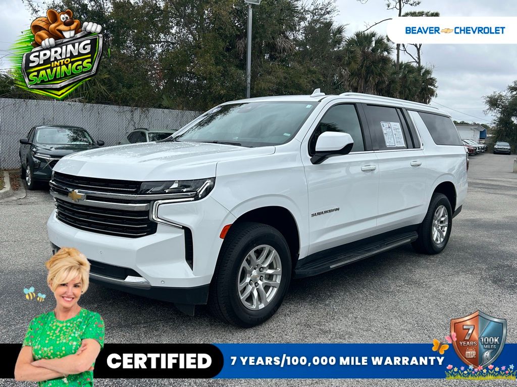 Summit White 2024 Chevrolet Suburban LT 4WD SUV / Crossover Four-Wheel Drive