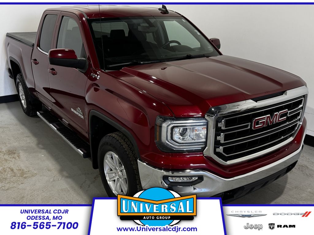 Red 2018 GMC Sierra 1500 SLE Double Cab 4WD Pickup Truck Four-Wheel Drive 6-Speed Automatic Overdrive