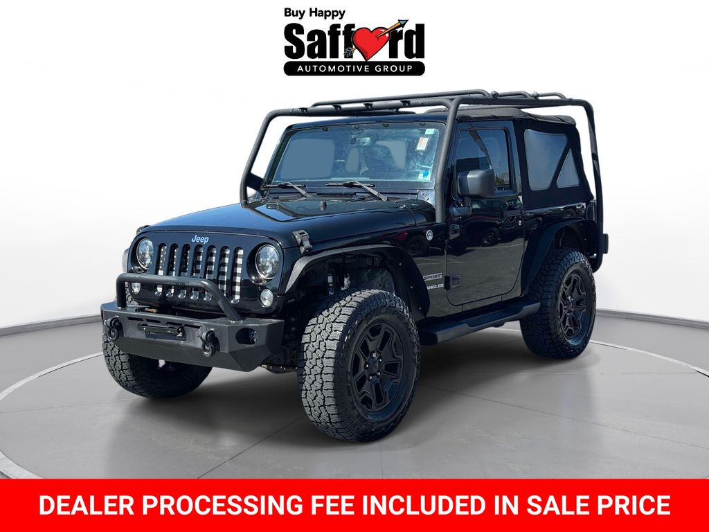 Black Clearcoat 2016 Jeep Wrangler Sport 4WD SUV / Crossover Four-Wheel Drive 5-Speed Automatic