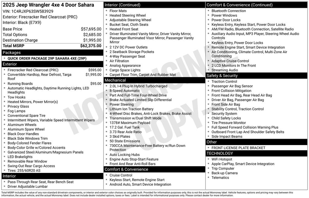 Used 2025 Red Jeep Sahara 4xe image 30