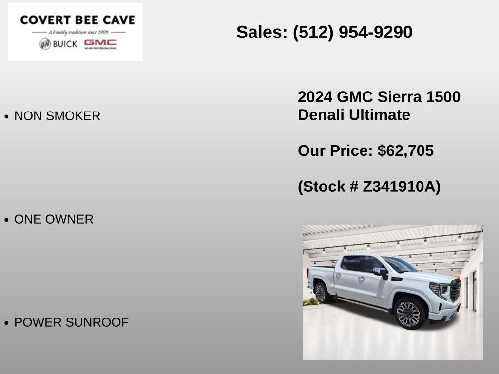 Used Car 2024 Gmc Sierra 1500  Denali Ultimate For Sale Under $70,000 In Austin, Texas