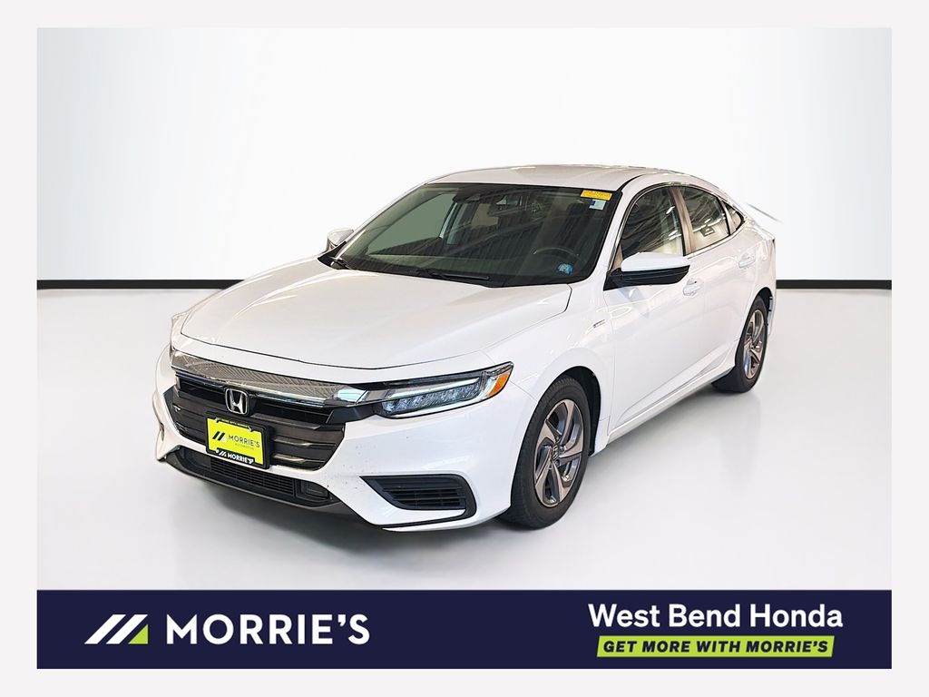 Platinum White Pearl 2020 Honda Insight Sedan Front-Wheel Drive Continuously Variable Transmission