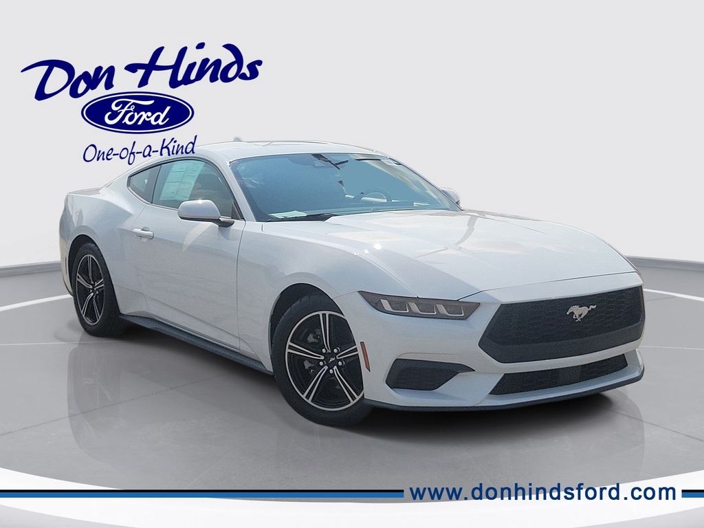 Oxford White 2024 Ford Mustang Coupe Rear-Wheel Drive Automatic