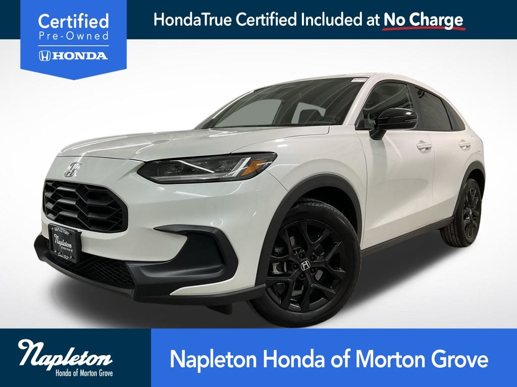 Platinum White Pearl 2025 Honda HR-V Sport AWD SUV / Crossover All-Wheel Drive Continuously Variable Transmission