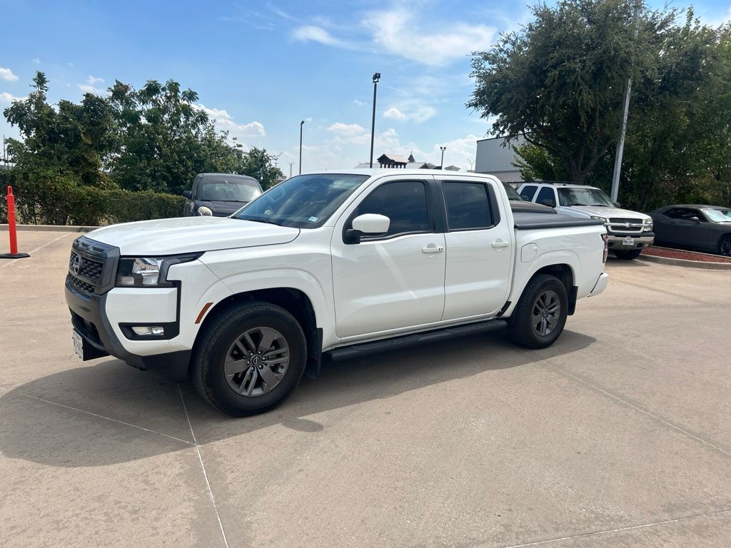 Glacier White 2025 Nissan Frontier Pickup Truck 4X2 9-Speed Automatic Overdrive