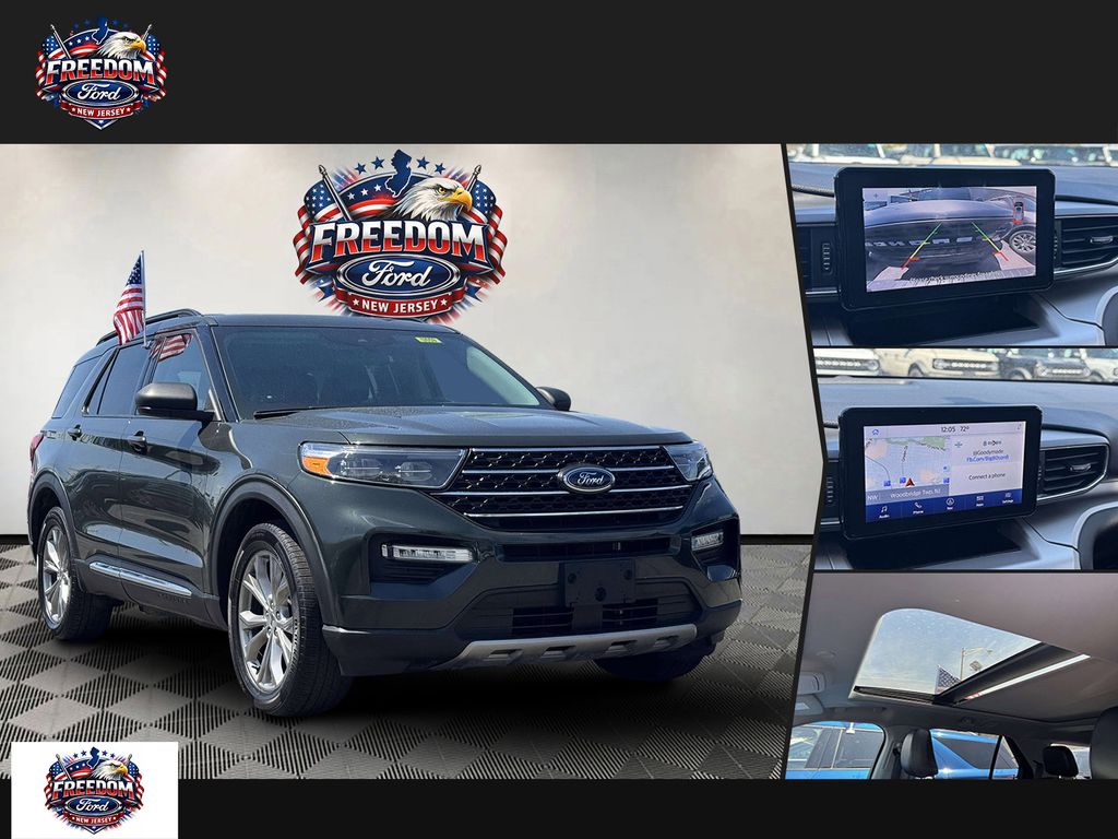 Green Metallic 2022 Ford Explorer XLT AWD SUV / Crossover All-Wheel Drive Automatic