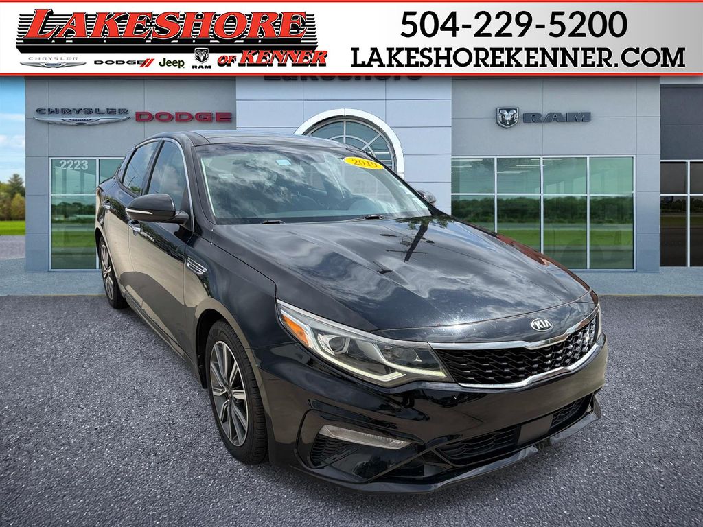 Ebony Black 2019 Kia Optima EX FWD Sedan 7-Speed Automatic