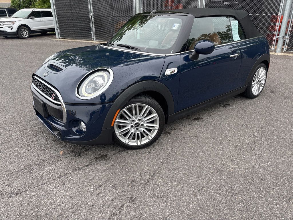 Blue 2019 MINI Cooper S Convertible FWD Convertible Front-Wheel Drive 6-Speed Automatic