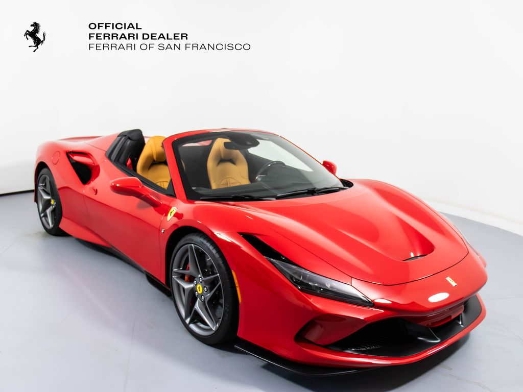 Rosso Corsa 2023 Ferrari F8 Convertible Rear-Wheel Drive 7-Speed Automatic