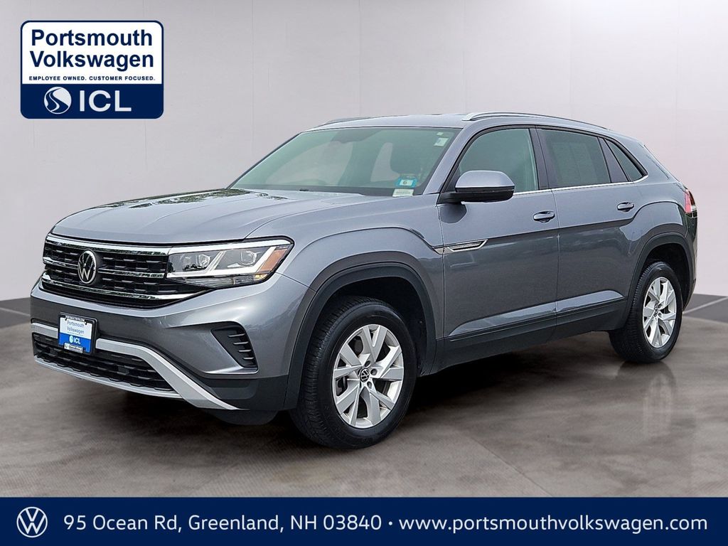 Platinum Gray Metallic 2021 Volkswagen Atlas Cross Sport SUV / Crossover All-Wheel Drive 8-Speed Automatic