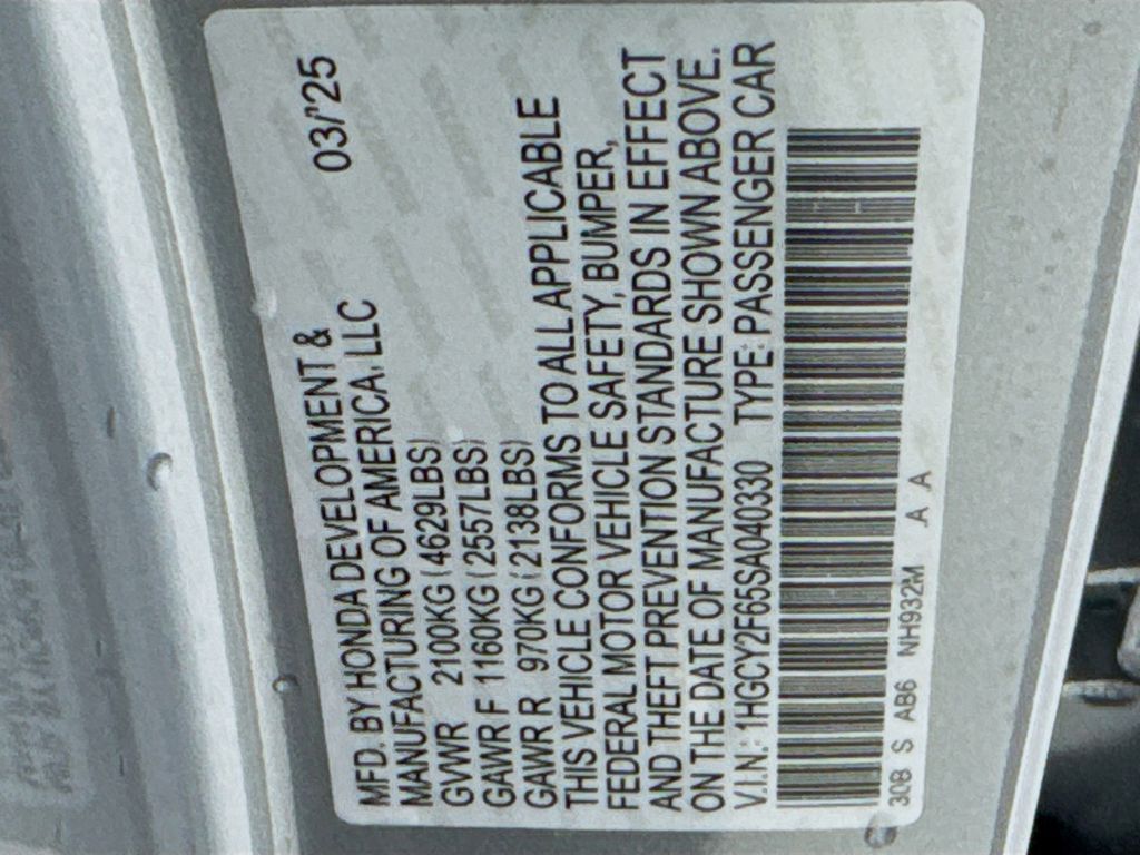 Used Car 2025 Honda Accord Hybrid  Ex-l For Sale Under $30,000 In Austin, Texas