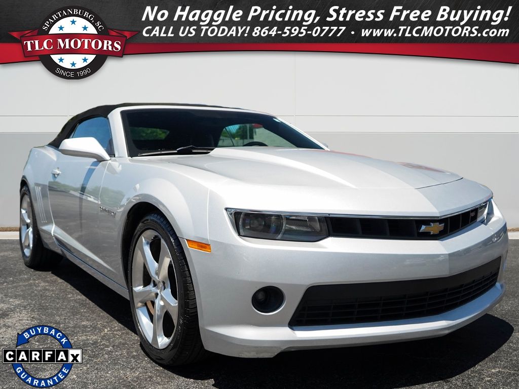 Silver Ice Metallic 2015 Chevrolet Camaro 2LT Convertible RWD Convertible Rear-Wheel Drive 6-Speed Automatic