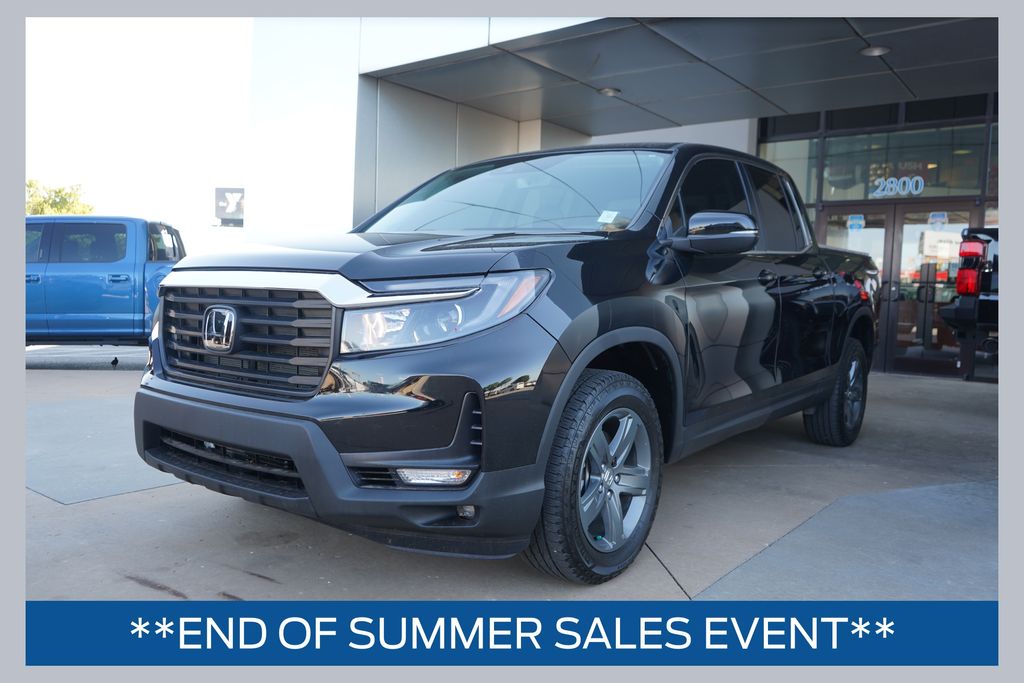 Black 2023 Honda Ridgeline Pickup Truck All-Wheel Drive 9-Speed Automatic