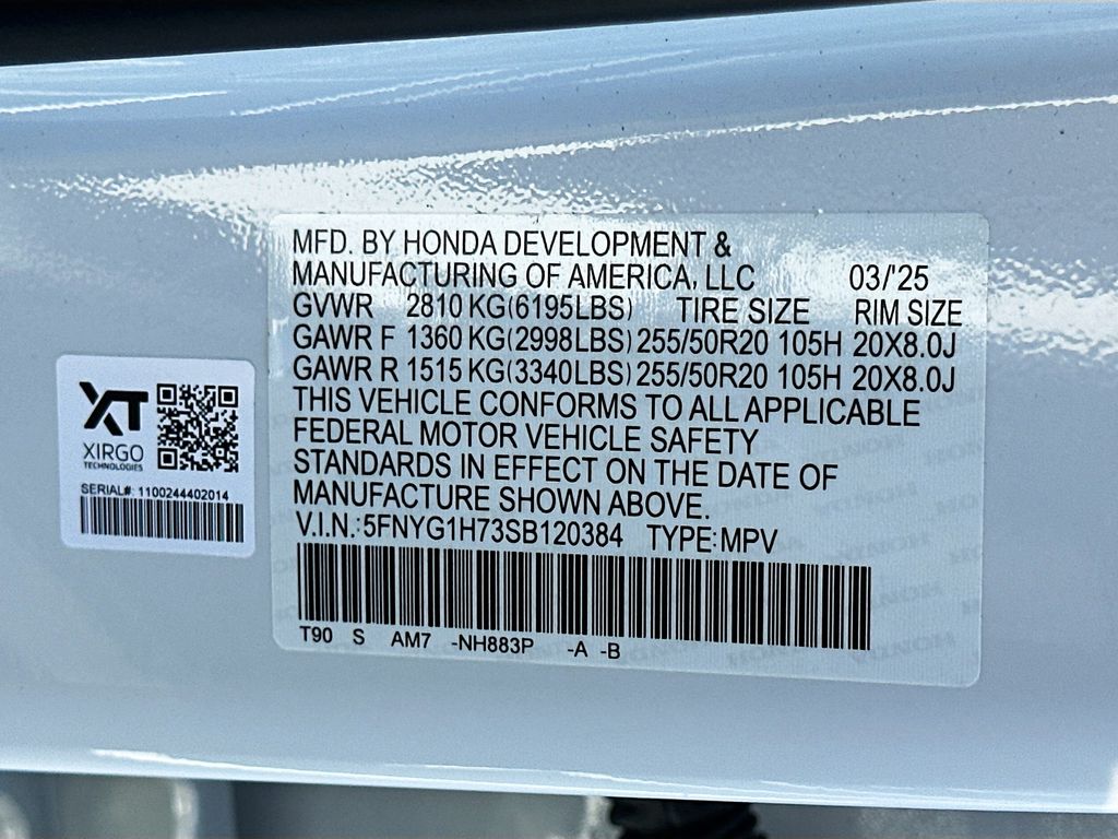 2025 Honda Pilot Touring 23