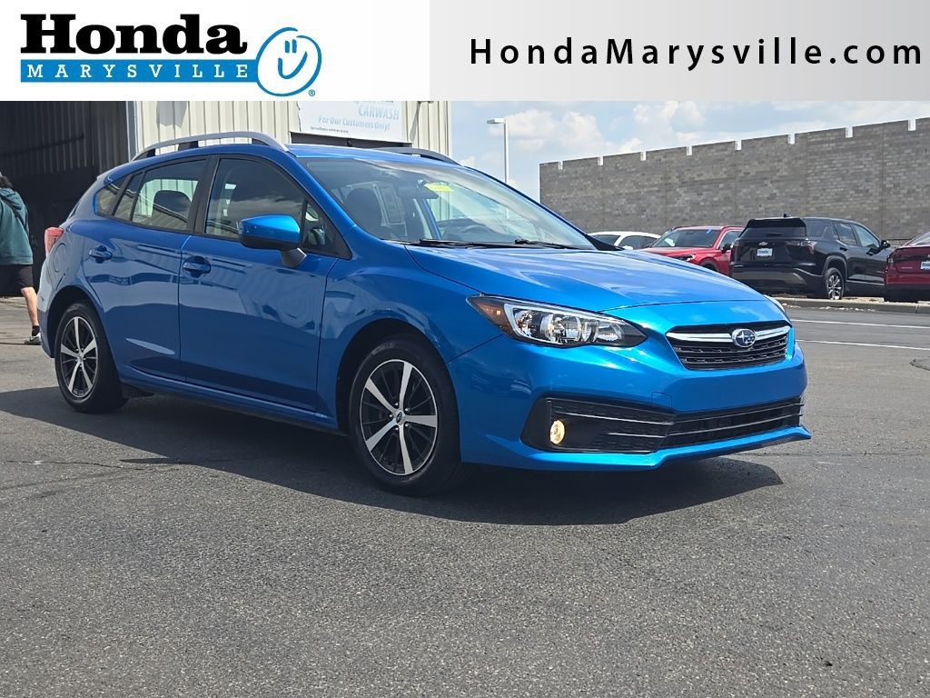 Ocean Blue Pearl 2022 Subaru Impreza Premium Wagon AWD Wagon All-Wheel Drive Continuously Variable Transmission