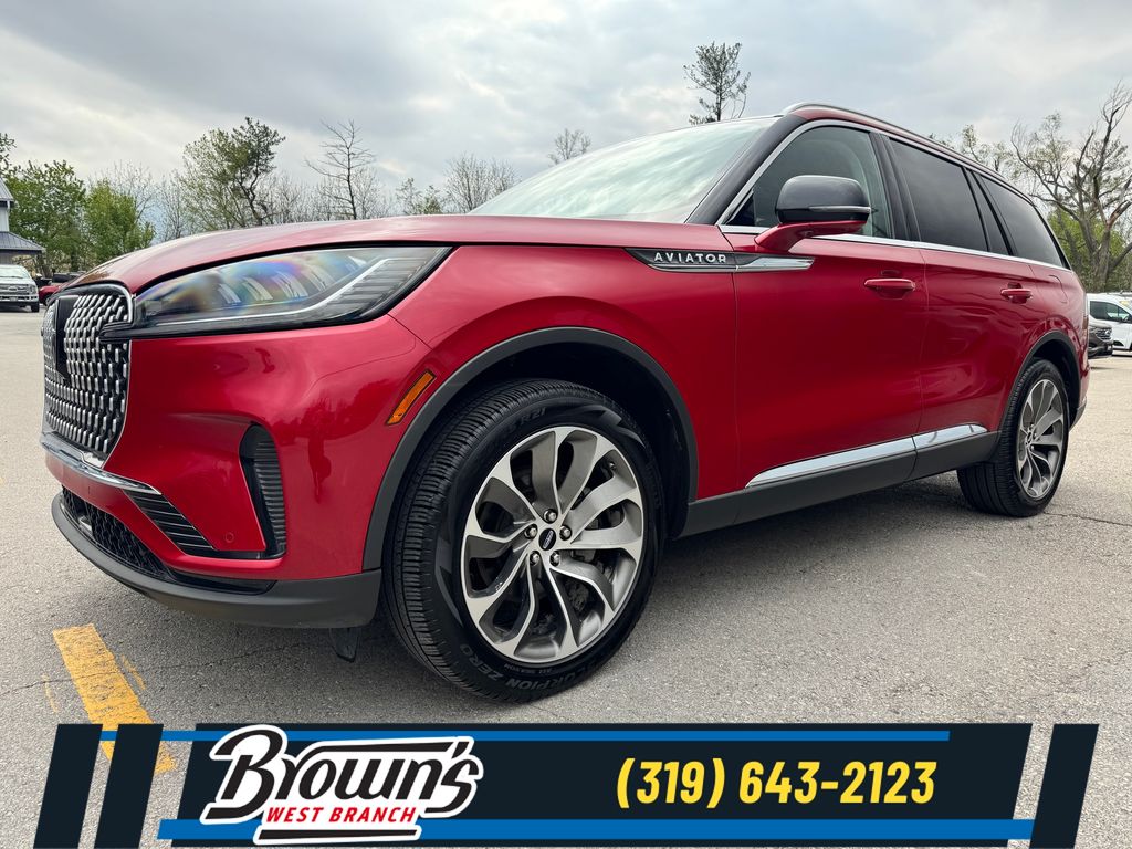Red Carpet Metallic Tinted Clearcoat 2025 Lincoln Aviator SUV / Crossover All-Wheel Drive Automatic
