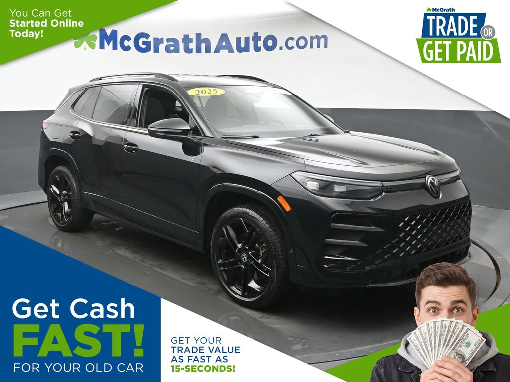 Deep Black 2025 Volkswagen Tiguan SUV / Crossover All-Wheel Drive 8-Speed Automatic
