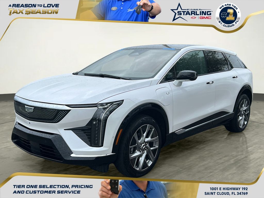 Crystal White Tricoat 2025 Cadillac OPTIQ Luxury 2 AWD SUV / Crossover All-Wheel Drive 1-Speed Automatic