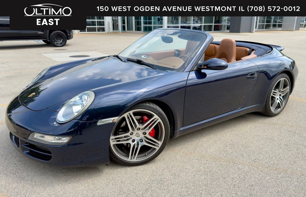 Blue 2007 Porsche 911 Carrera S Cabriolet RWD Convertible 6-Speed Manual Overdrive