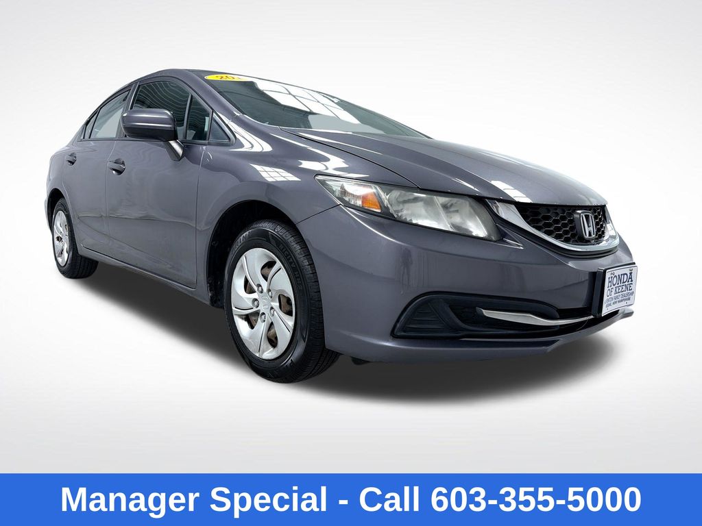 Gray 2014 Honda Civic Sedan Front-Wheel Drive Continuously Variable Transmission