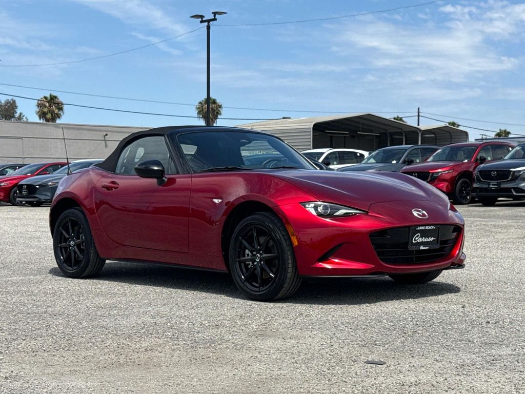 Red Crystal 2025 Mazda MX-5 Miata Convertible Rear-Wheel Drive 6-Speed Manual