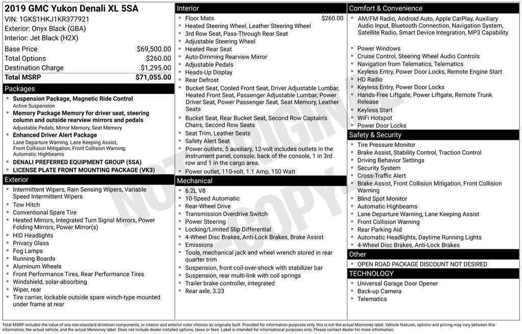 Certified Used 2019 Black GMC Denali image 8