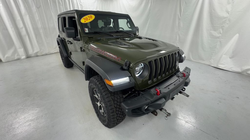 Sarge Green Clearcoat 2020 Jeep Wrangler Unlimited Rubicon 4WD SUV / Crossover Four-Wheel Drive 8-Speed Automatic