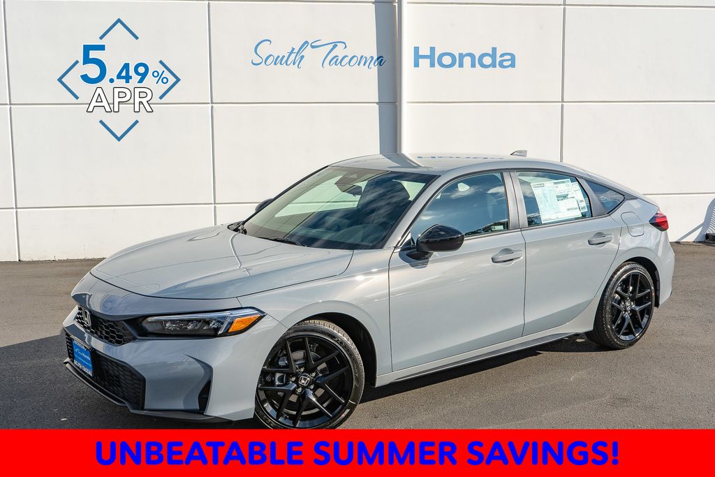Urban Gray Pearl 2026 Honda Civic Hatchback Hatchback Front-Wheel Drive Continuously Variable Transmission