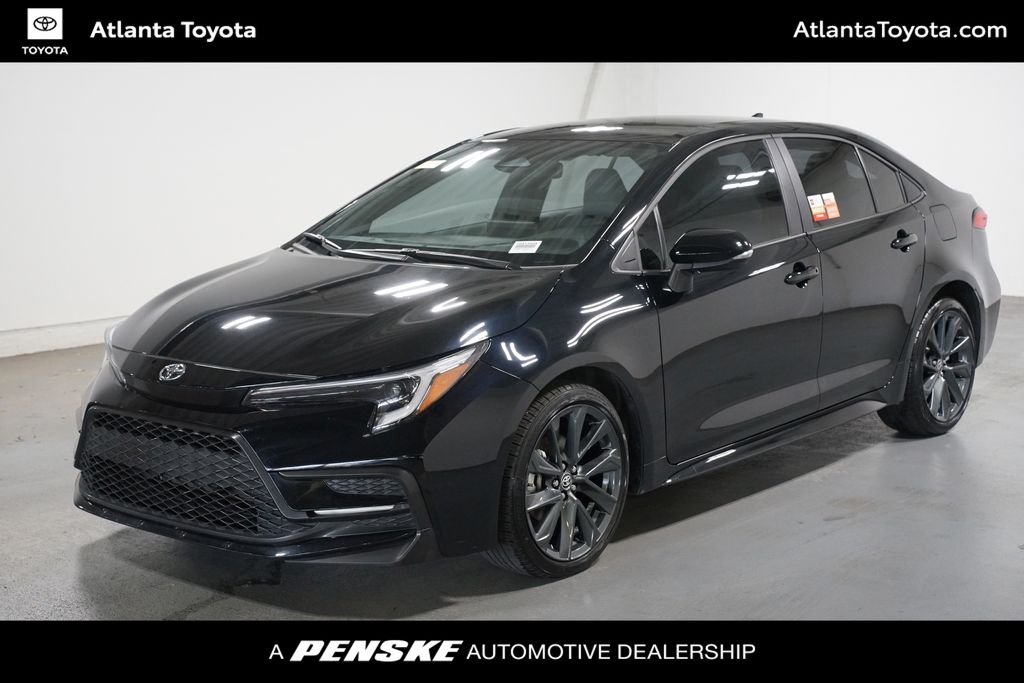Midnight Black Metallic 2025 Toyota Corolla Sedan Front-Wheel Drive Continuously Variable Transmission