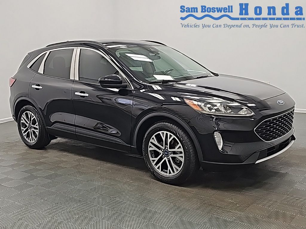 Black Metallic 2020 Ford Escape SEL FWD SUV / Crossover Front-Wheel Drive 8-Speed Automatic