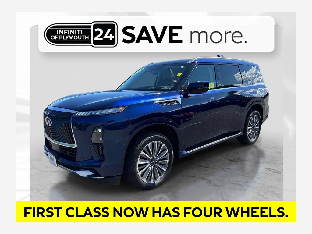 Blue 2025 INFINITI QX80 SUV / Crossover All-Wheel Drive 9-Speed Automatic
