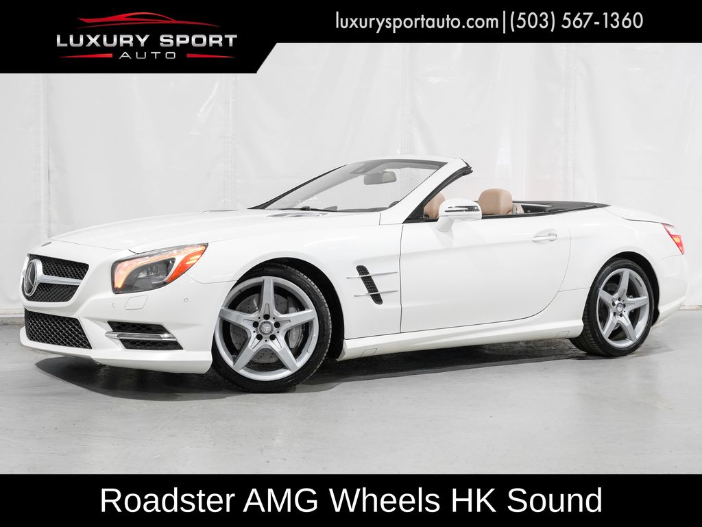 White 2013 Mercedes-Benz SL-Class Convertible Rear-Wheel Drive 7-Speed Automatic