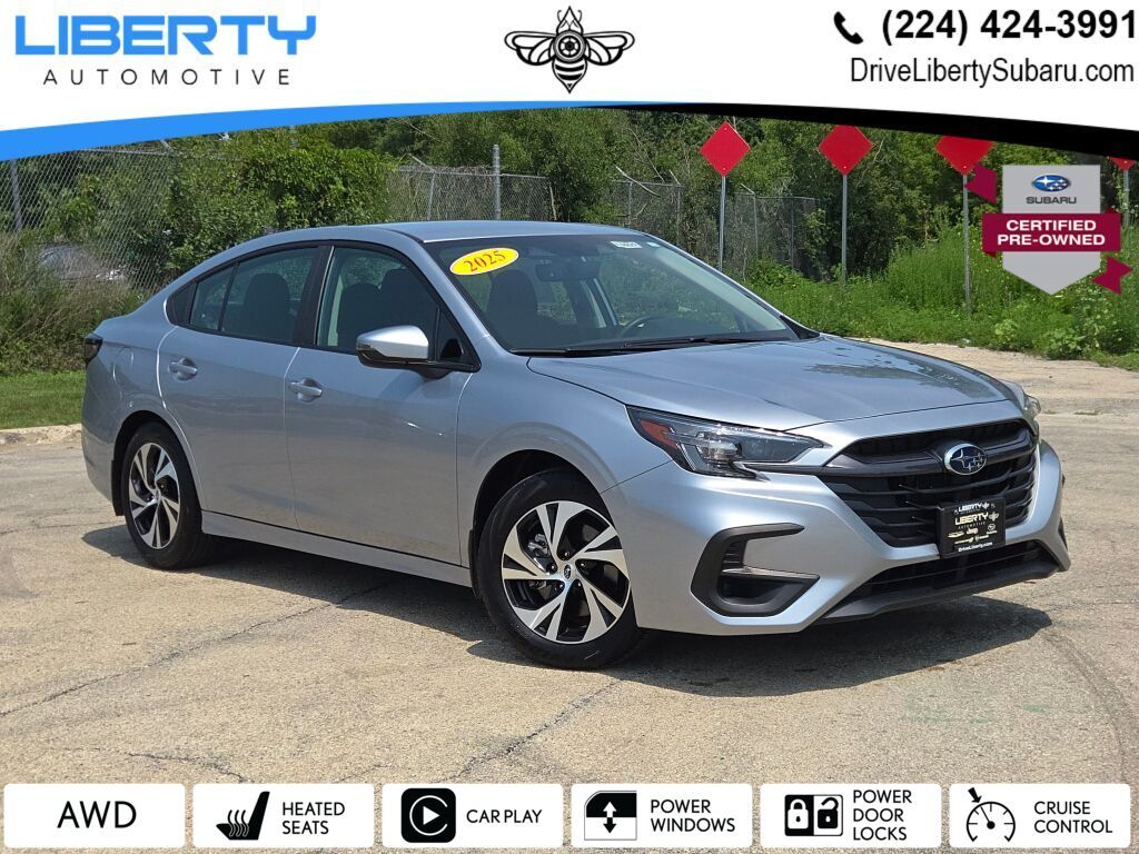 Ice Silver Metallic 2025 Subaru Legacy Sedan All-Wheel Drive Continuously Variable Transmission