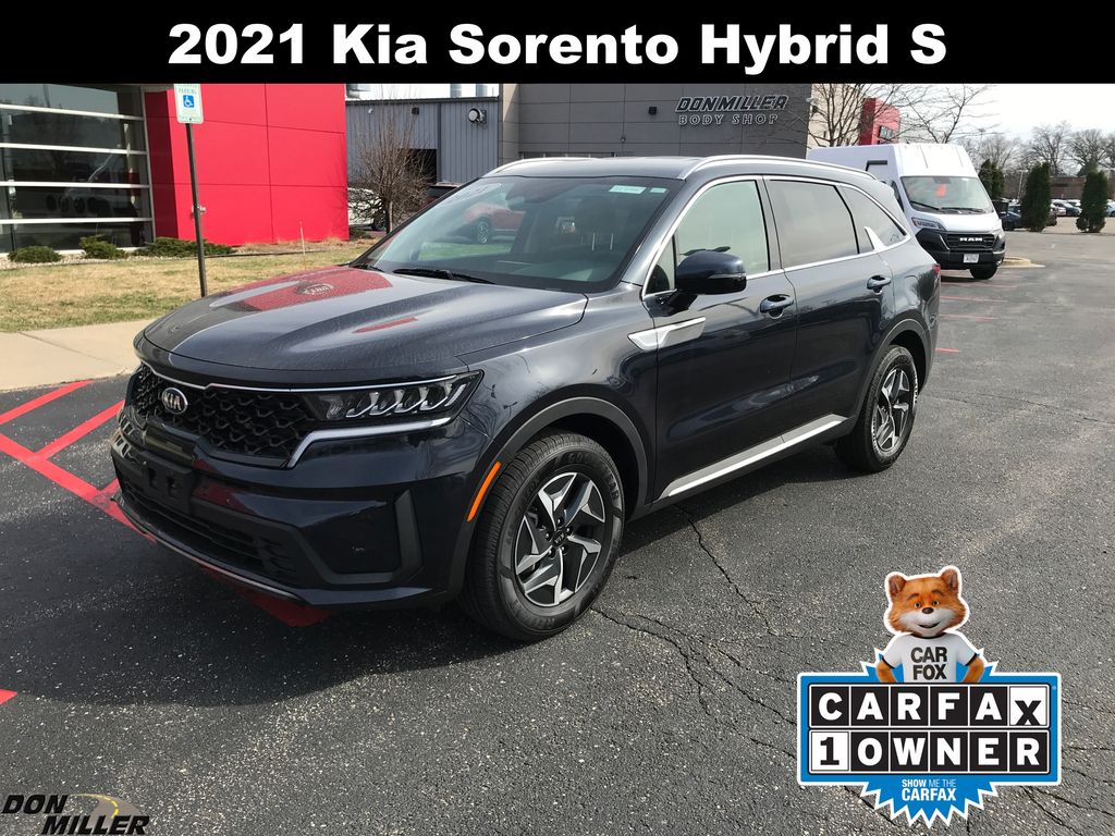 Gravity Blue 2021 Kia Sorento Hybrid S FWD SUV / Crossover Front-Wheel Drive 6-Speed Automatic