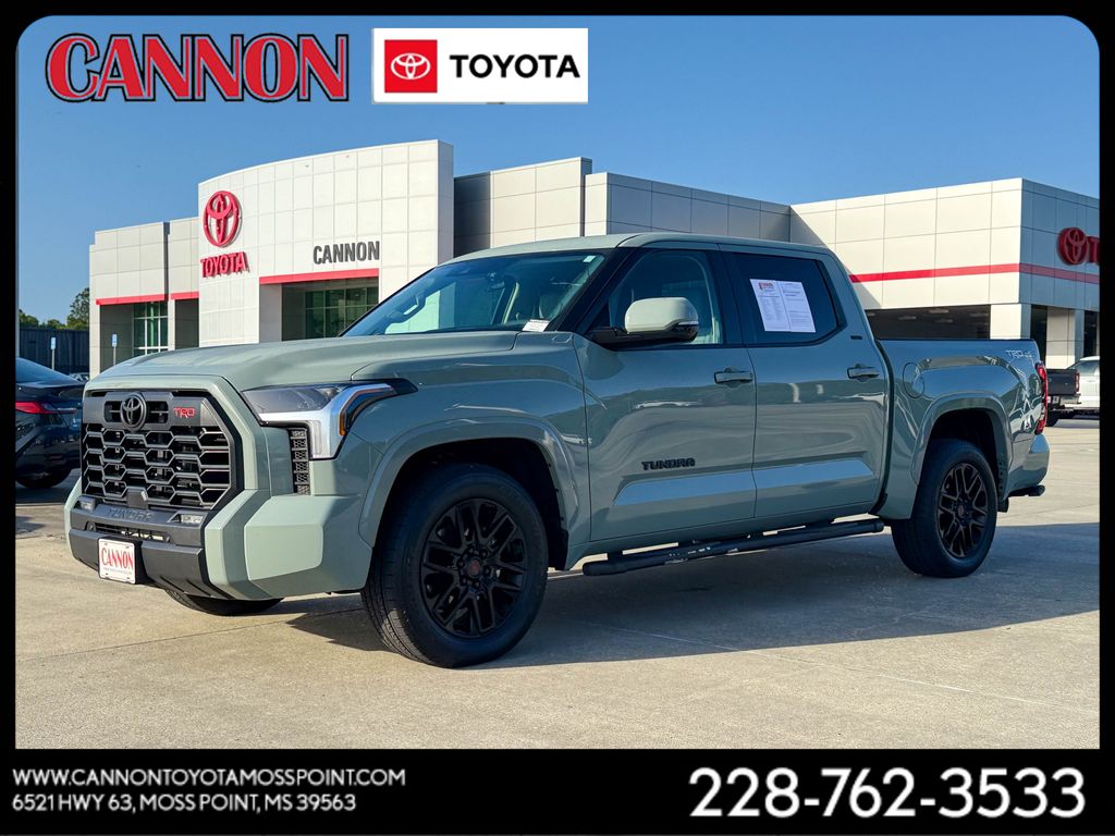 Lunar Rock 2024 Toyota Tundra SR5 CrewMax Cab 4WD Pickup Truck Four-Wheel Drive Automatic