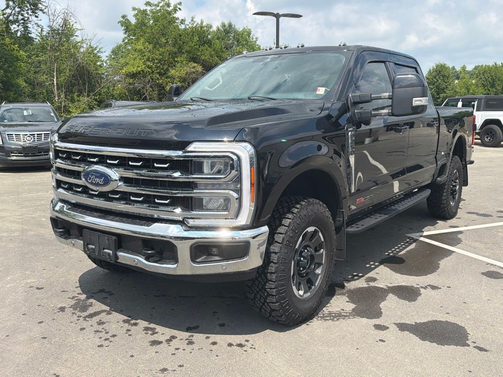 Black 2023 Ford F-250 Super Duty Pickup Truck Four-Wheel Drive Automatic