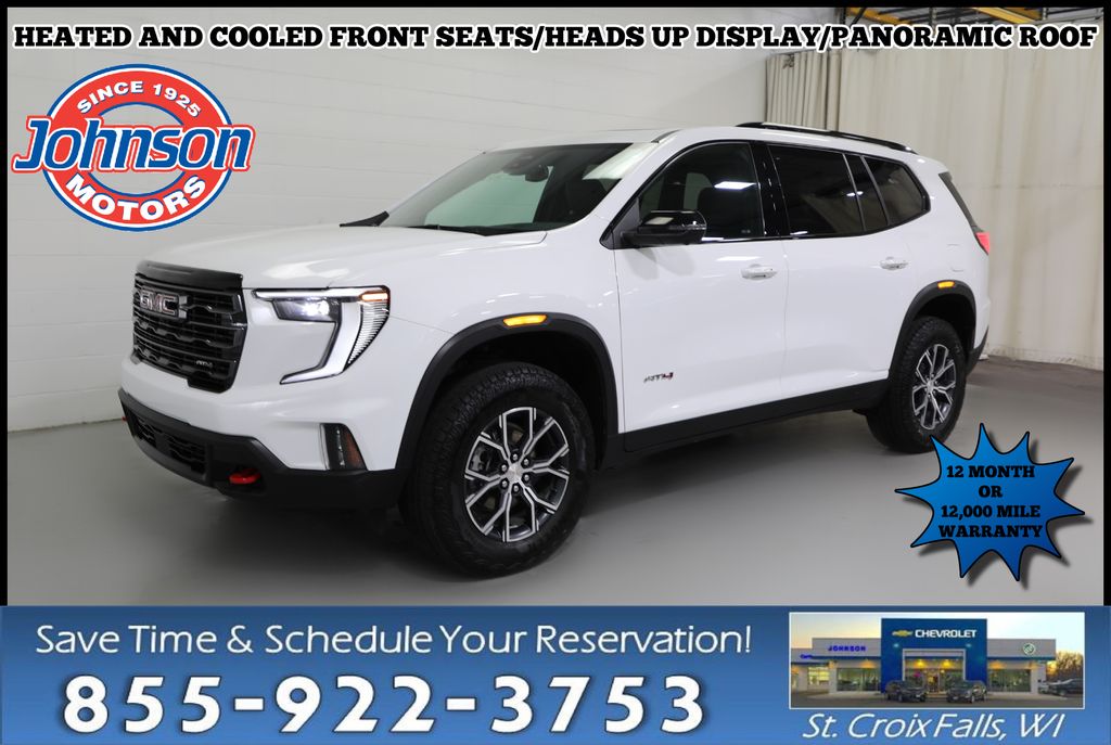 Summit White 2024 GMC Acadia SUV / Crossover Four-Wheel Drive 8-Speed Automatic