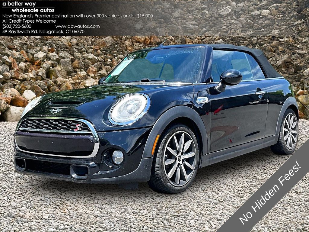 Black 2016 MINI Cooper S Convertible FWD Convertible Front-Wheel Drive 6-Speed Automatic