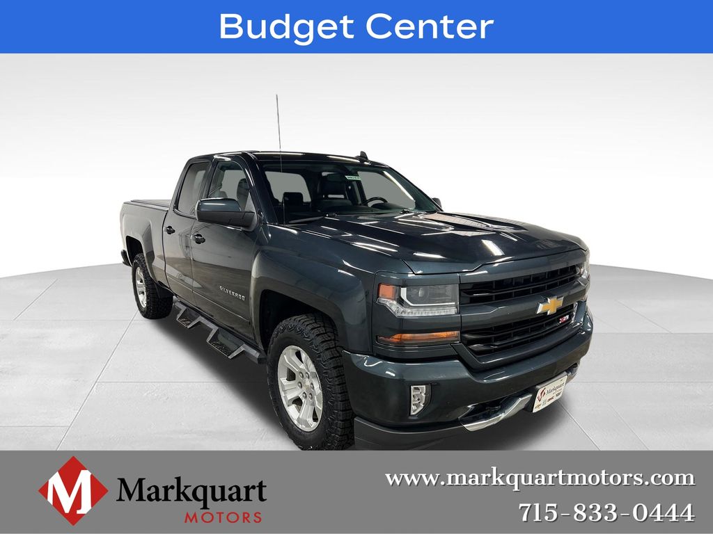 Gray (Graphite Metallic) 2018 Chevrolet Silverado 1500 Pickup Truck Four-Wheel Drive 6-Speed Automatic Overdrive