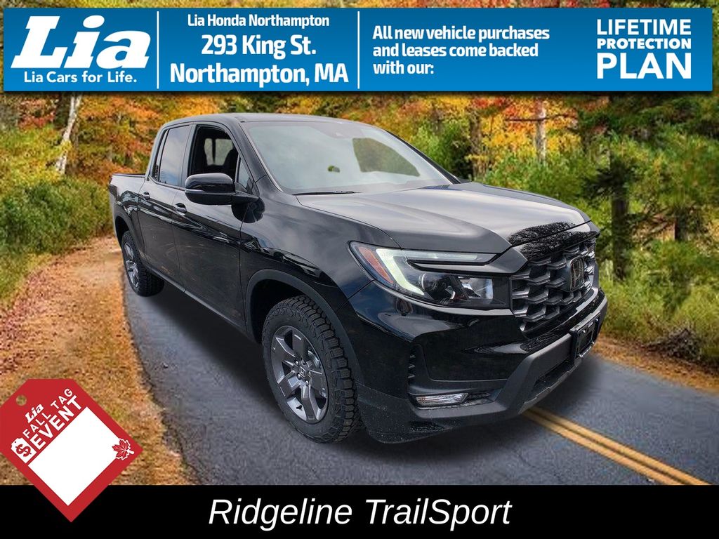 Black 2026 Honda Ridgeline Pickup Truck All-Wheel Drive 9-Speed Automatic