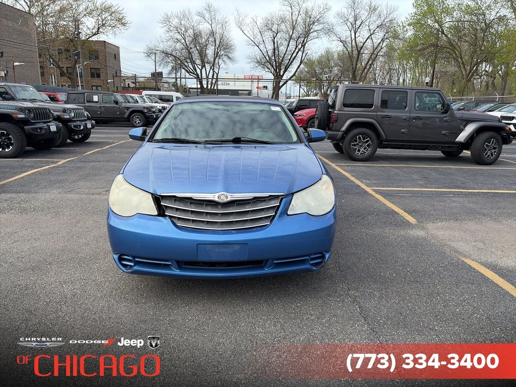 Marathon Blue Pearlcoat/Black Vinyl Top 2008 Chrysler Sebring Touring Convertible FWD Convertible Front-Wheel Drive 4-Speed Automatic