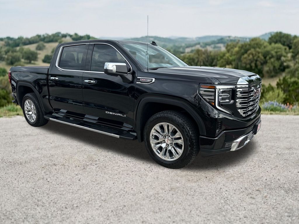 Onyx Black 2025 GMC Sierra 1500 Denali Crew Cab 4WD Pickup Truck Four-Wheel Drive Automatic