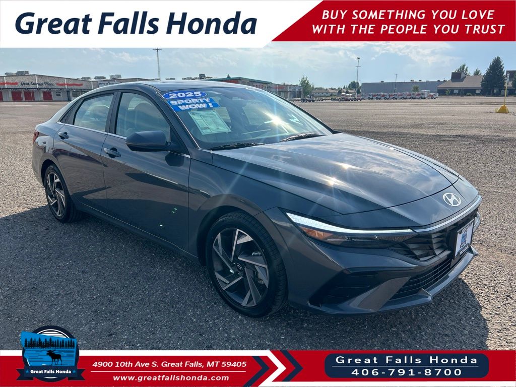 Ecotronic Gray 2025 Hyundai Elantra Sedan Front-Wheel Drive Continuously Variable Transmission