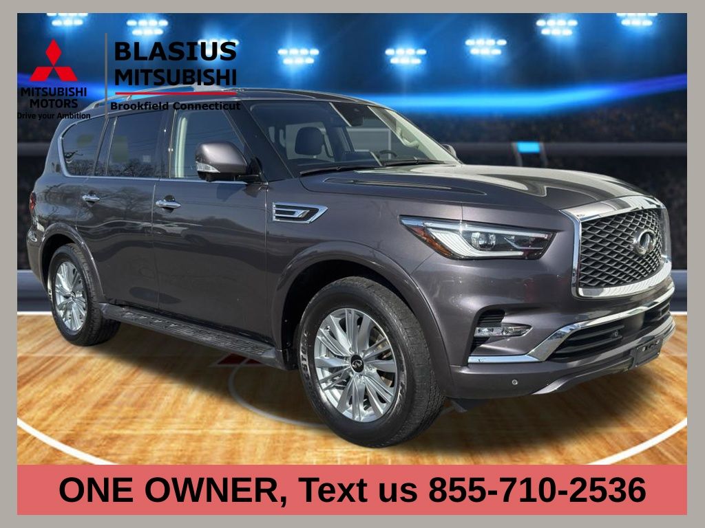 Anthracite Gray 2024 INFINITI QX80 Luxe 4WD SUV / Crossover All-Wheel Drive 7-Speed Automatic