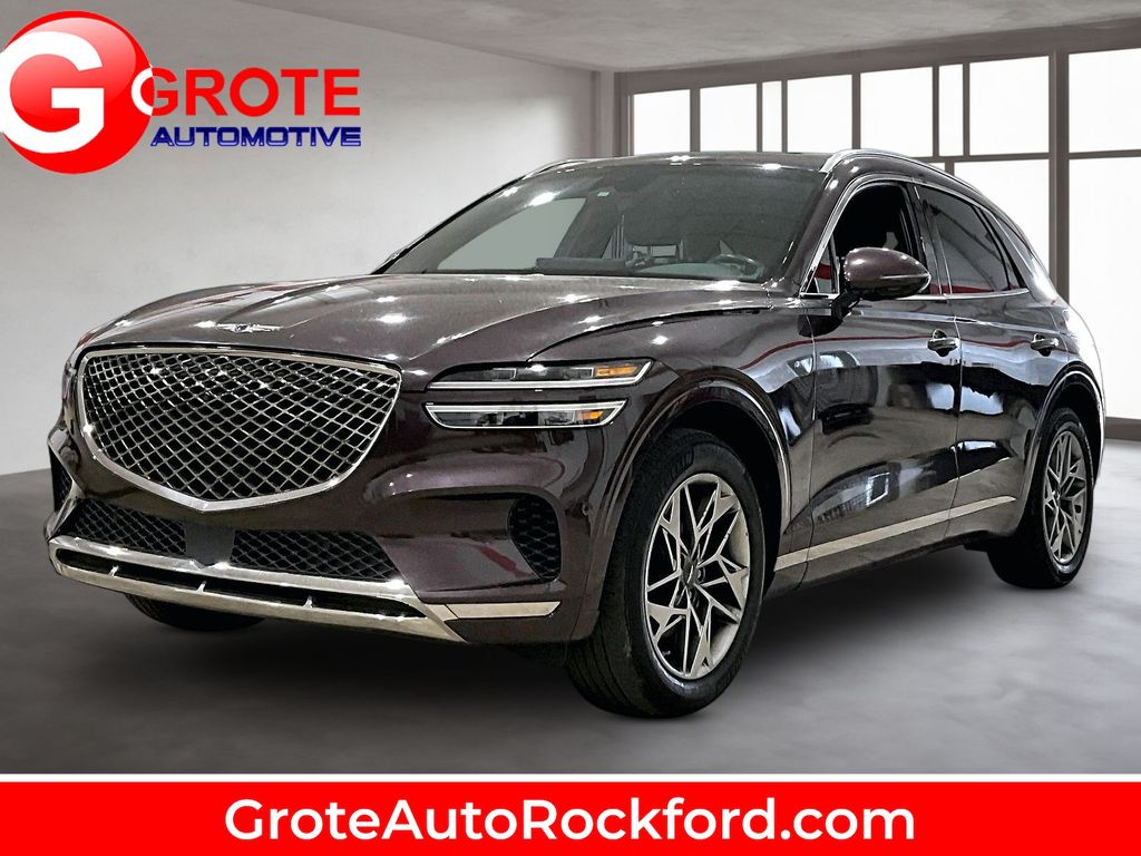 Red (Burgundy) 2022 Genesis GV70 SUV / Crossover All-Wheel Drive 8-Speed Automatic
