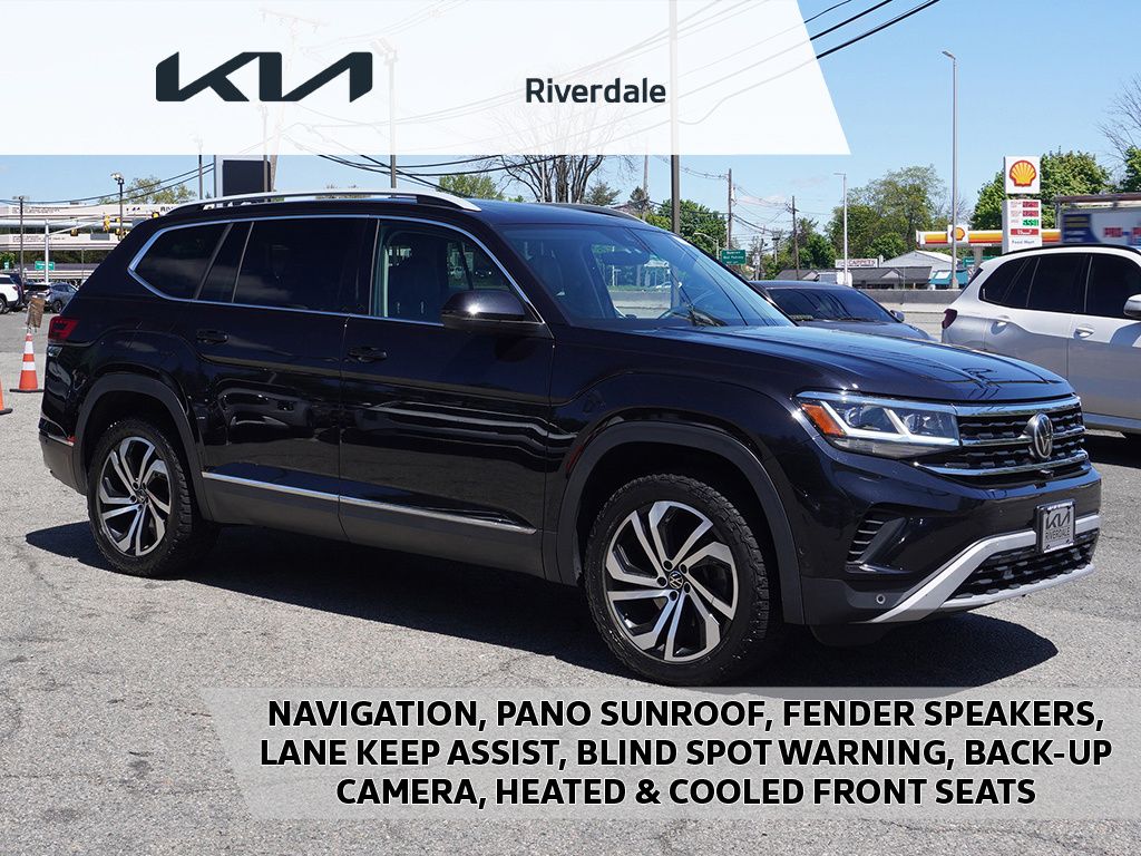 Deep Black Pearl 2021 Volkswagen Atlas SUV / Crossover All-Wheel Drive 8-Speed Automatic