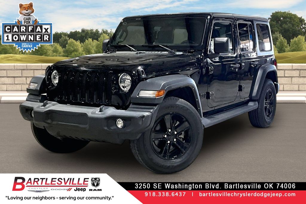 Black Clearcoat 2021 Jeep Wrangler Unlimited Sport Altitude 4WD SUV / Crossover Four-Wheel Drive 8-Speed Automatic