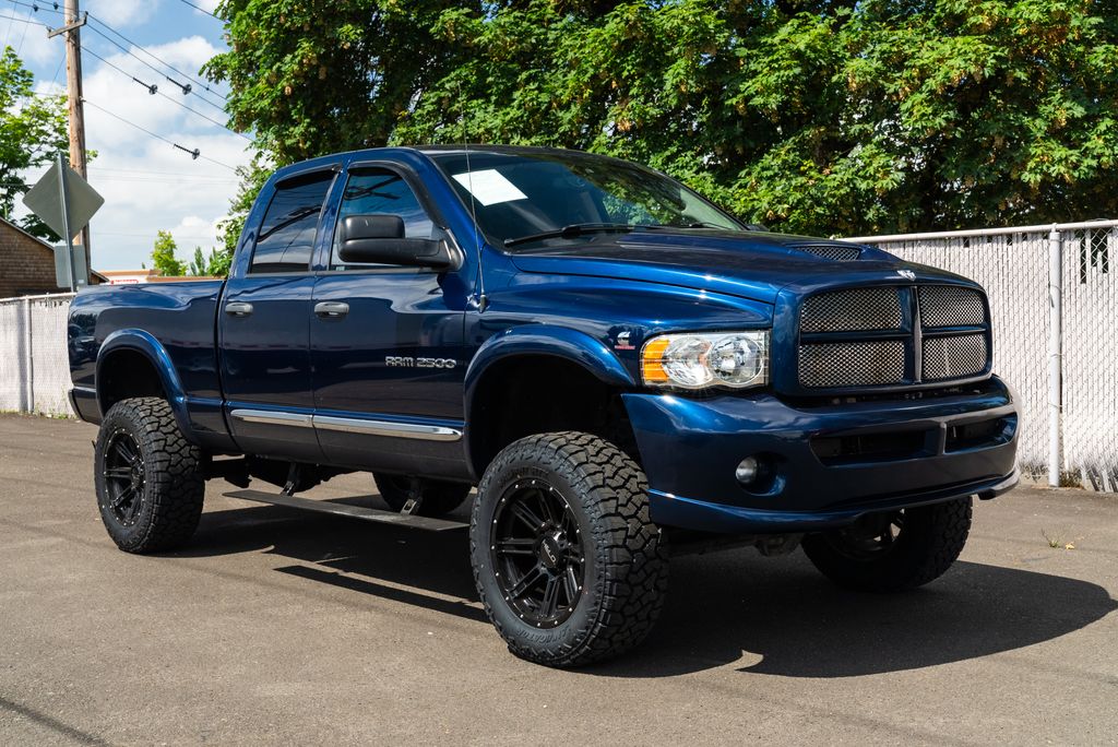 Patriot Blue Pearlcoat 2005 Dodge RAM 2500 Pickup Truck Four-Wheel Drive Automatic