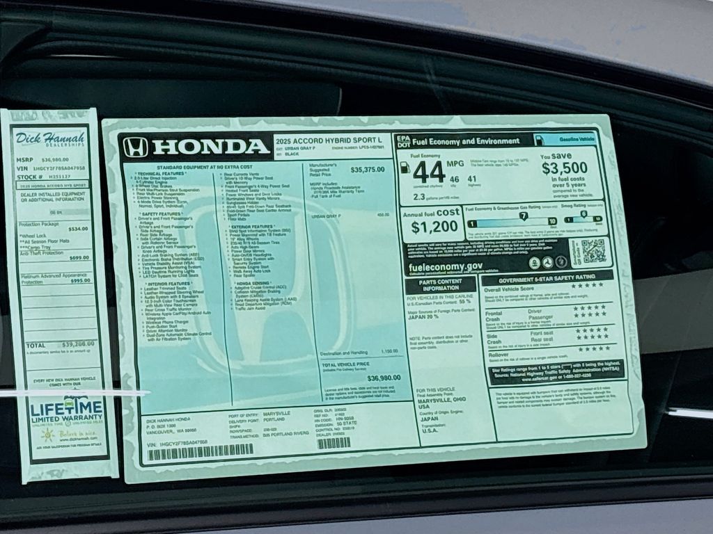 2025 Honda Accord Hybrid Sport-L
